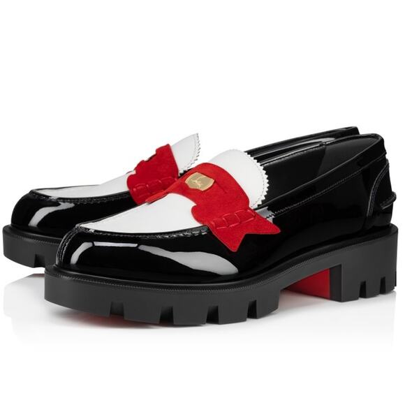 CHRISTIAN LOUBOUTIN The Penny Lug Loafer Multicolor Leather Women's 36/US 6 - Picture 11 of 11